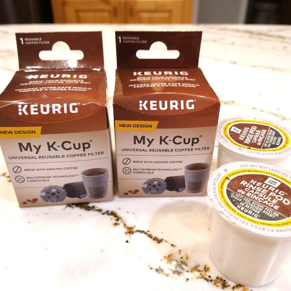 2 Keurig My K-Cups + 2 Rinse Pods